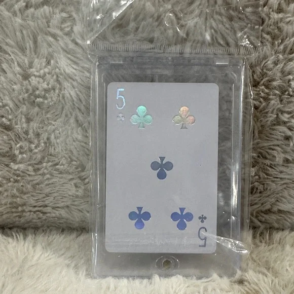 Dior Joy 5 of Clubs Card Sealed in Holder - Silver and White - Picture 2 of 2